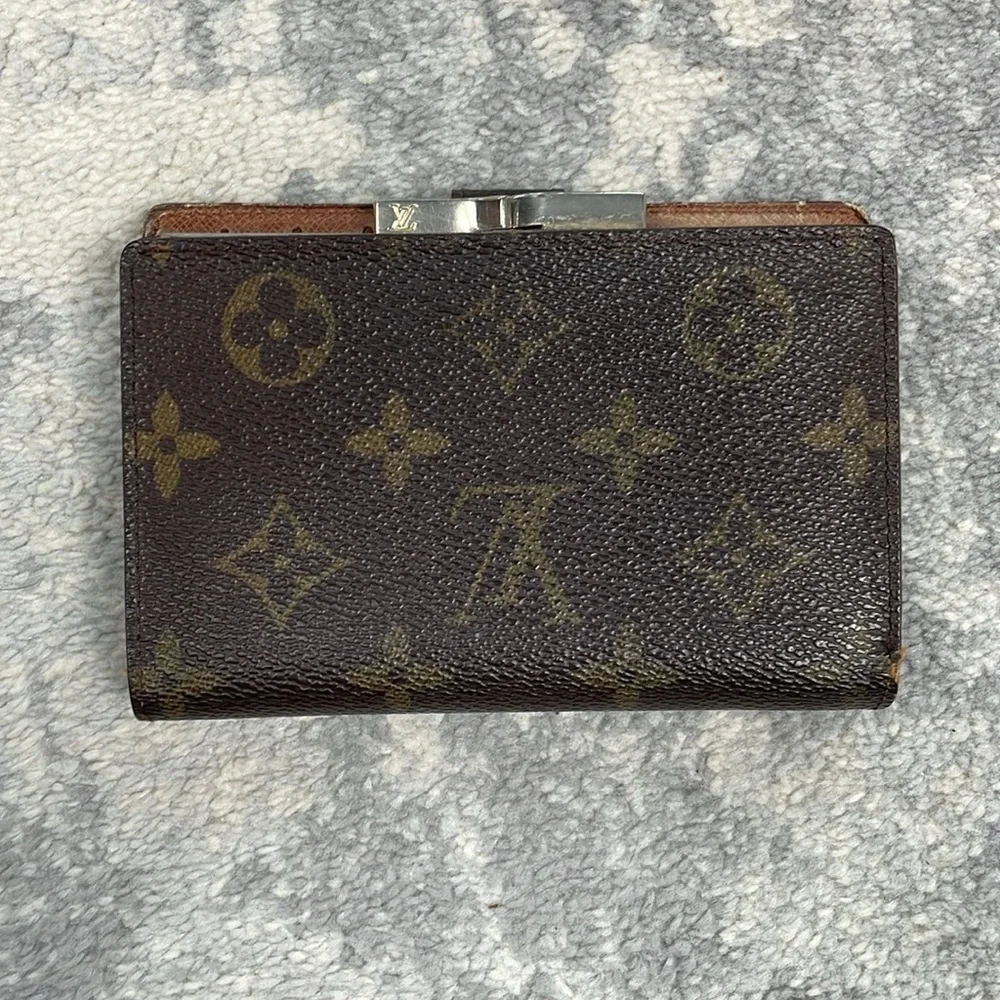 Louis Vuitton Monogram Porte Monnaie Billet Viennois Kisslock Wallet